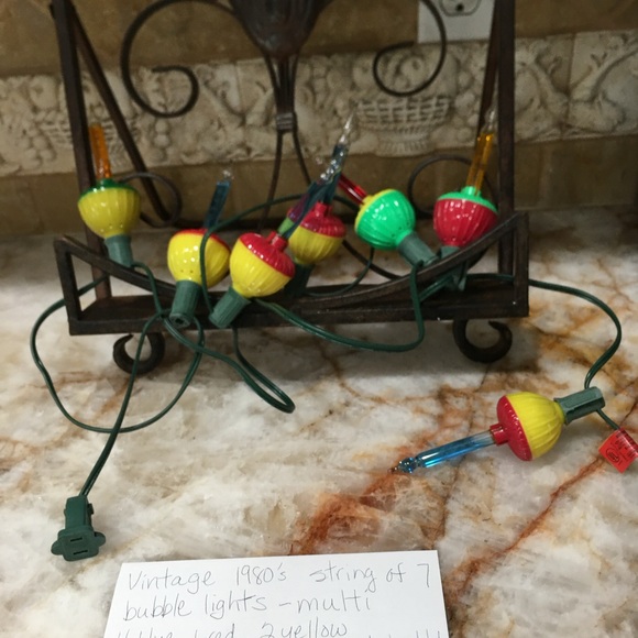 String of 7 vintage bubble lights - Picture 5 of 6